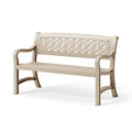 Banc de jardin 122 x 62 x 80 cm en plastique beige style classique décoratif